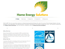 Tablet Screenshot of homeenergysol.com